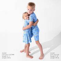 Baby Shark Surf Bamboo Kids Pajama Short Set