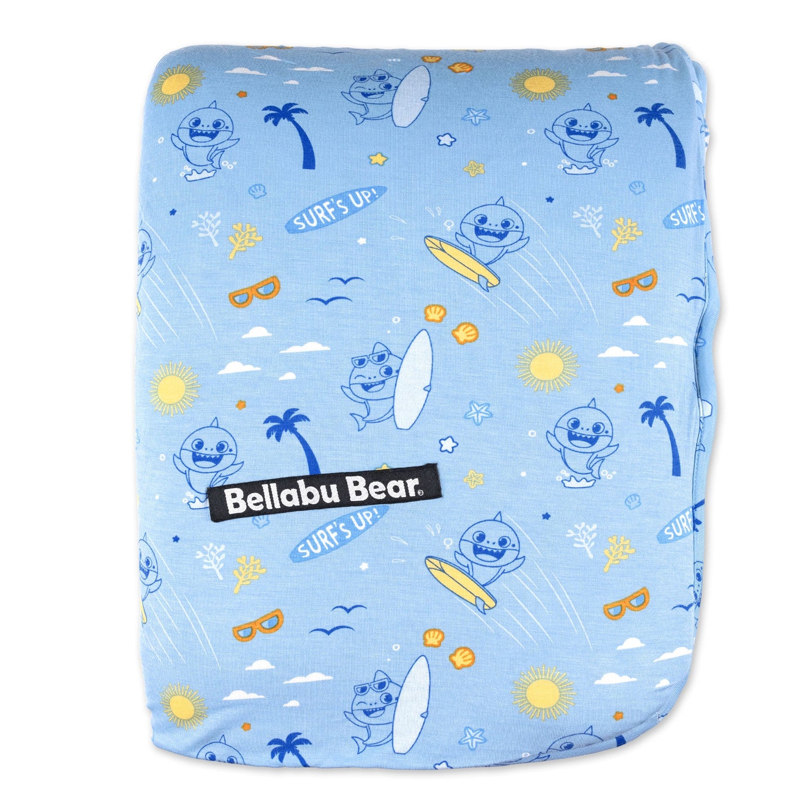 Baby Shark Surf Bamboo Sherpa Blanket