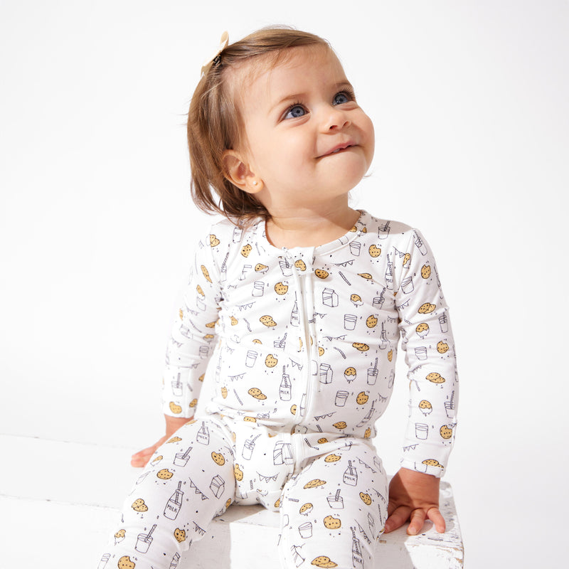 Milk and Cookies Bamboo Convertible Footie