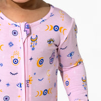 The Eye Pink Bamboo Convertible Footie