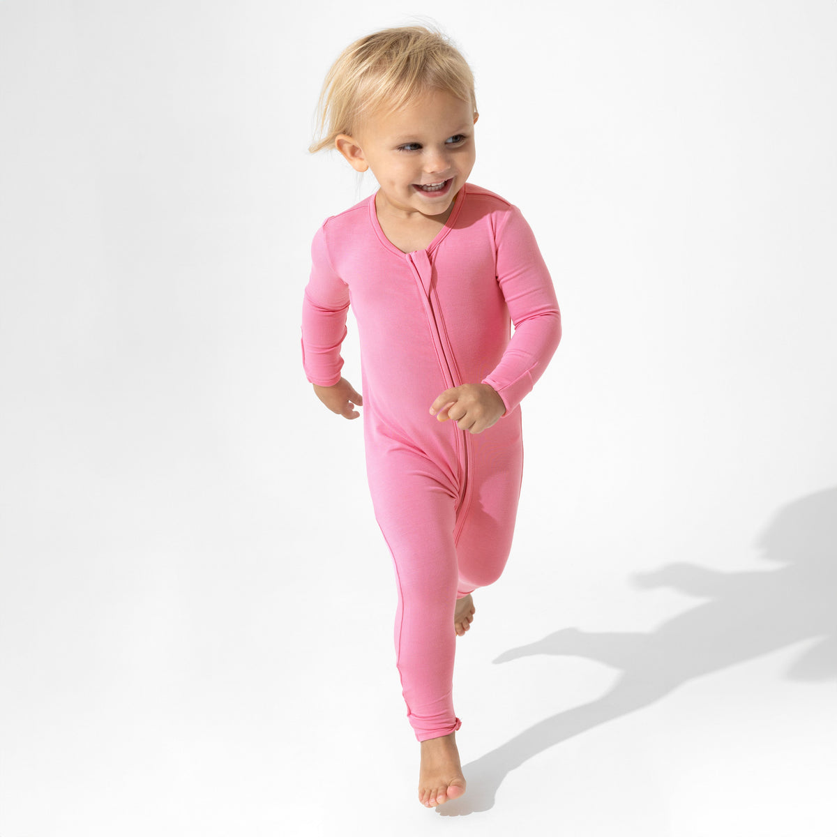 Bubblegum Pink Bamboo Convertible Footie