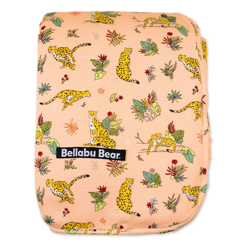 Pounce In Paradise Cheetah Bamboo Sherpa Blanket