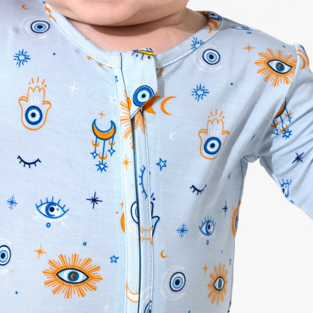 The Eye Blue Bamboo Convertible Footie