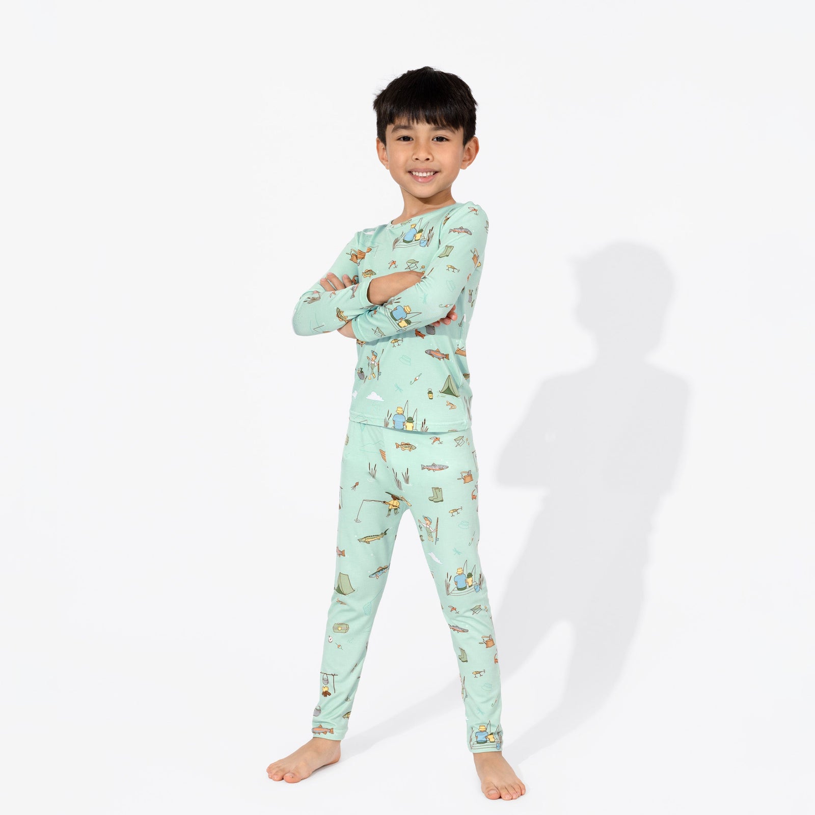 Fishing Bamboo Kids Pajamas