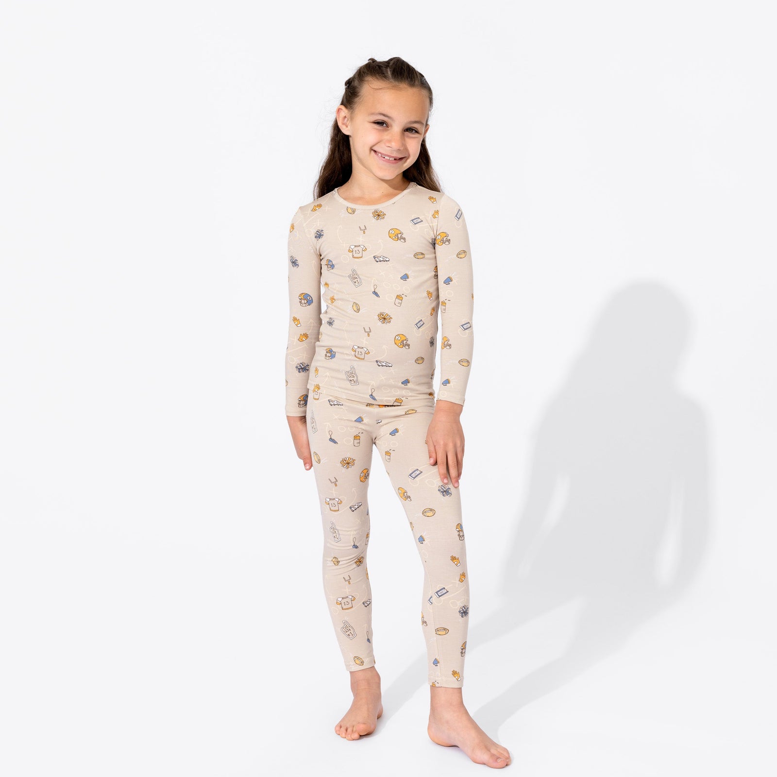 American Football Bamboo Kids Pajamas