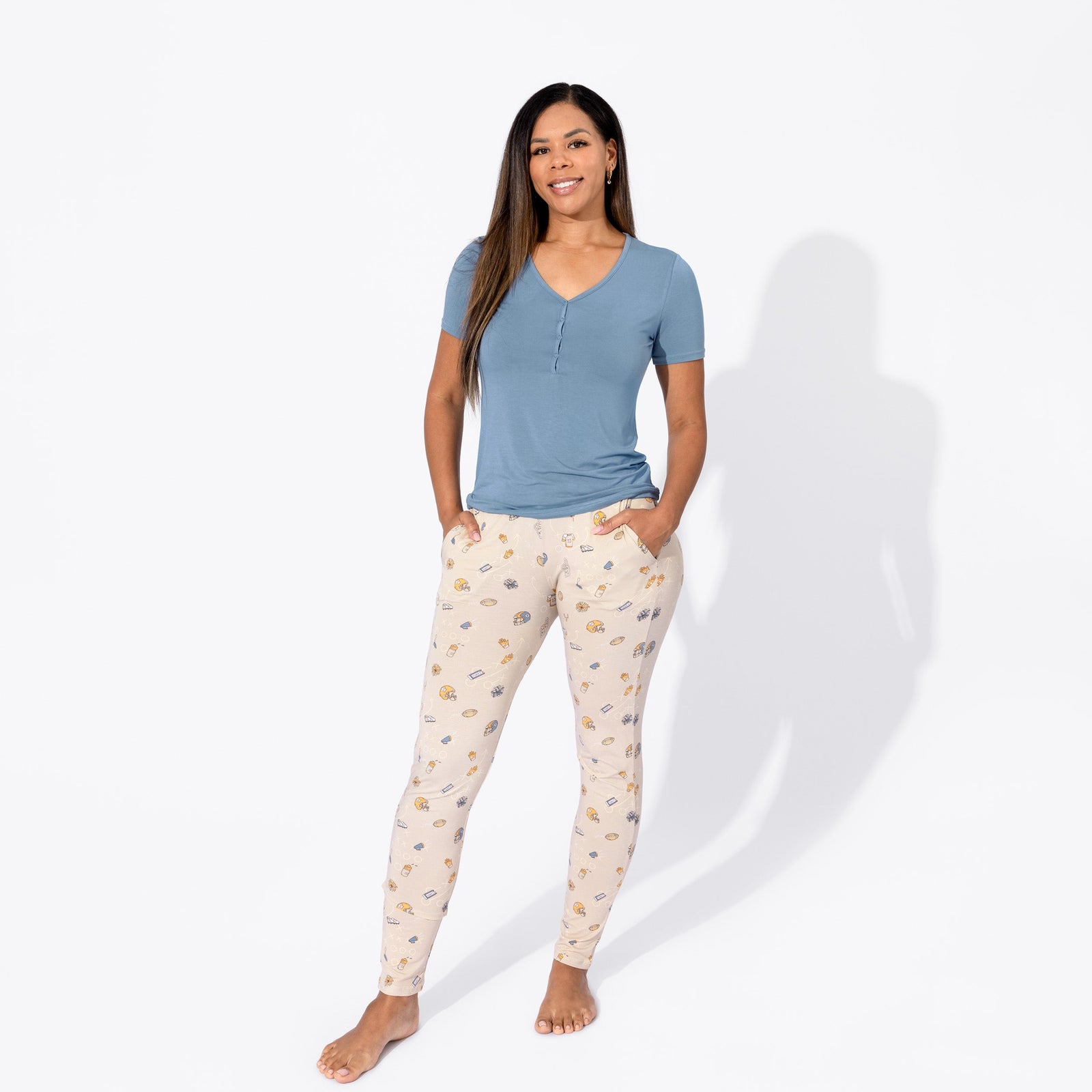 American Football Bamboo Women's Pajama Set