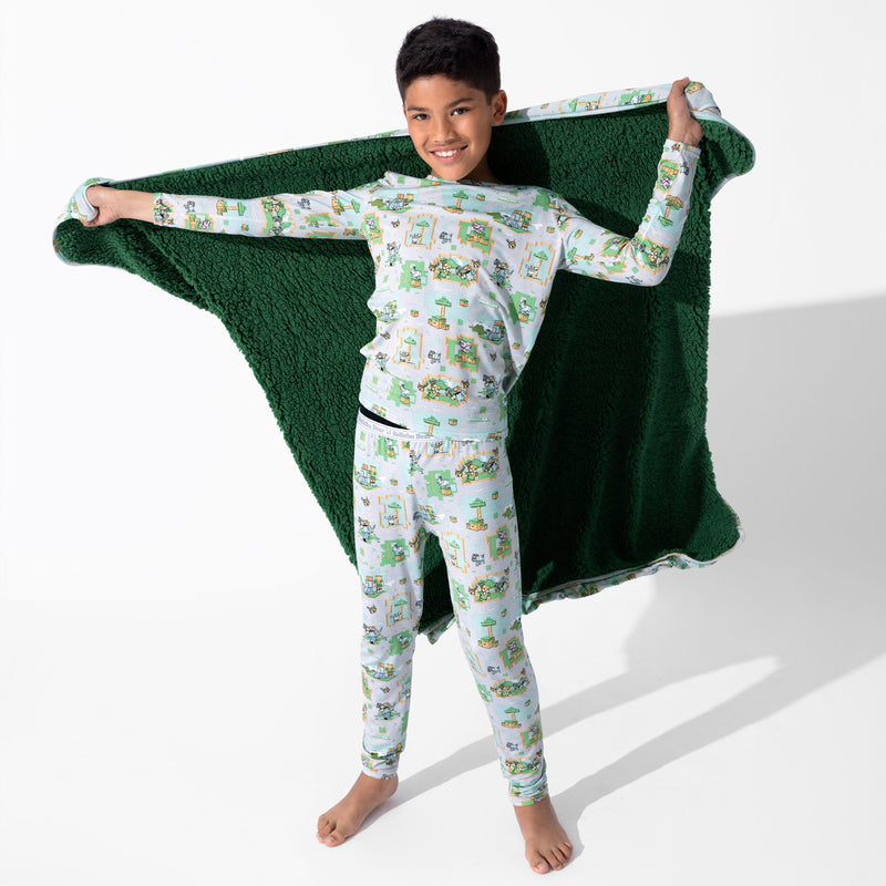 Minecraft Overworld Dreams Bamboo Kids Pajamas