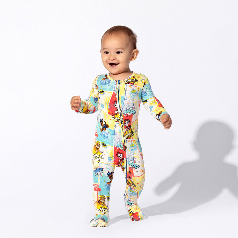 PAW Patrol: Comic Boy Pups Bamboo Convertible Footie
