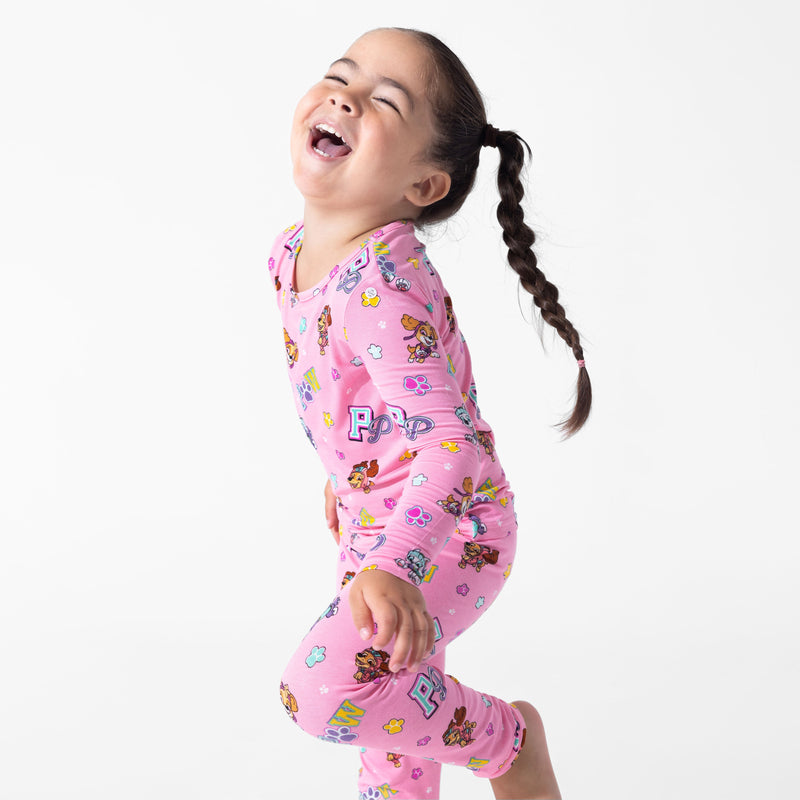 PAW Patrol: Varsity Pink Bamboo Kids Pajamas