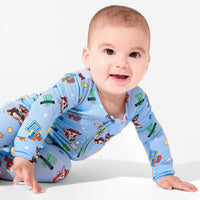PAW Patrol: Varsity Blue Bamboo Convertible Footie
