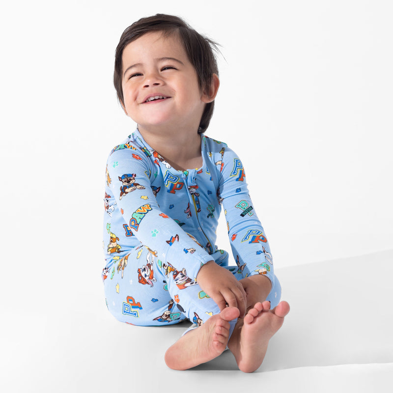 PAW Patrol: Varsity Blue Bamboo Convertible Footie