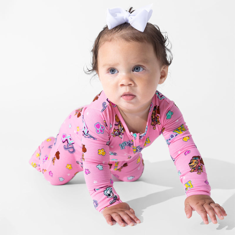 PAW Patrol: Varsity Pink Bamboo Convertible Footie