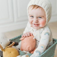 حذاء قدم قابل للتحويل من الخيزران بألوان قوس قزح