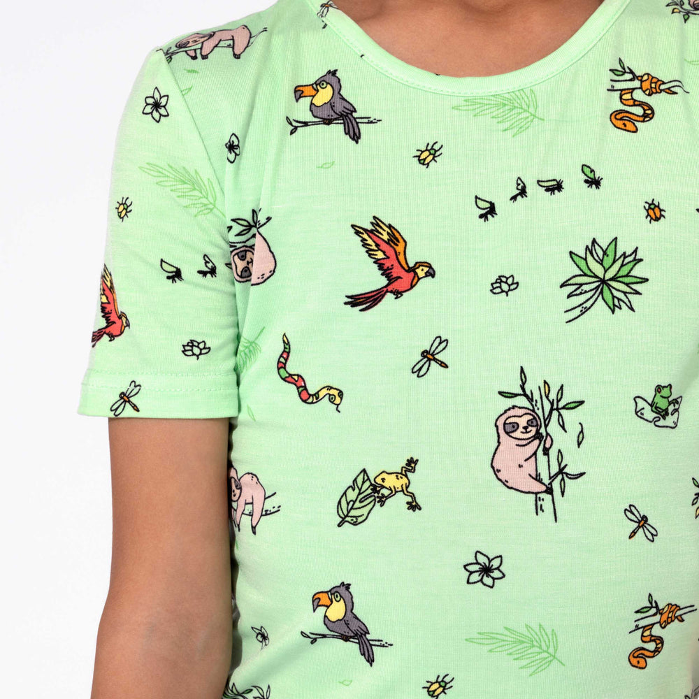 Rainforest Bamboo Kids Pajama Short Set