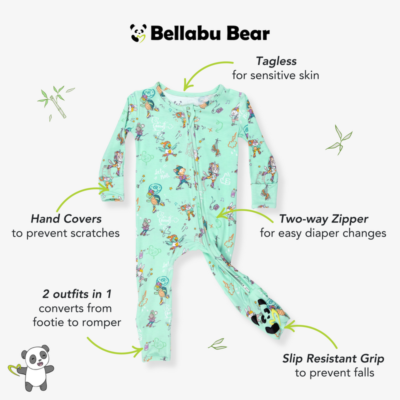 Roller Pet Pals Bamboo Convertible Footie