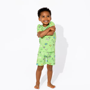 Football Bamboo Kids Pyjama Short Set