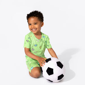 Football Bamboo Kids Pyjama Short Set