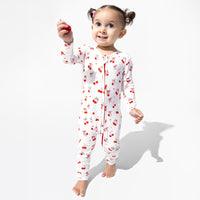 شبشب قدم قابل للتحويل من الخيزران بتصميم الكرز على القمة