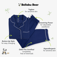 Starry Night Blue Bamboo Men's Pajama Set