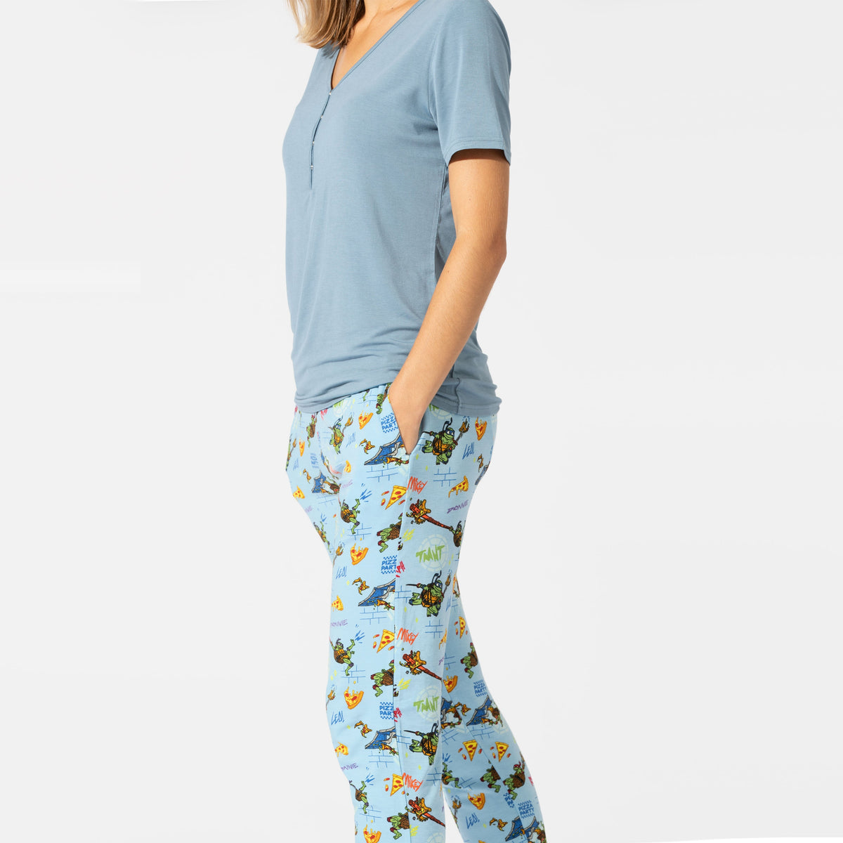 Turtle Pj Shell Shell-ter in Style: TMNT Mutant Mayhem Movie Bamboo Women's Pajamas ...