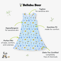 The Eye Blue Bamboo Girls' Sleeveless Dress