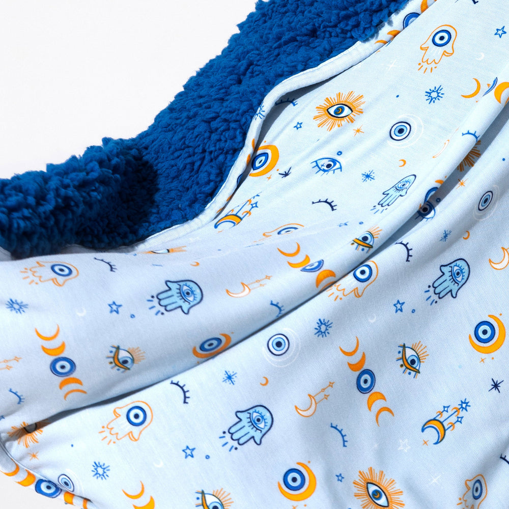 بطانية شيربا بامبو زرقاء من ذا آي