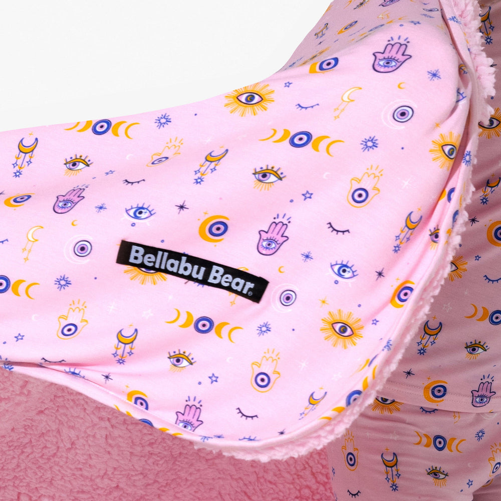 بطانية شيربا من الخيزران الوردية من ذا آي