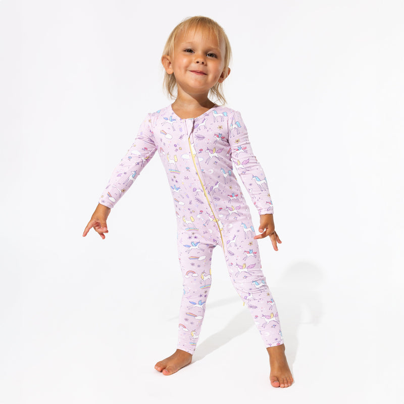 Enchanted Unicorn Bamboo Convertible Footie