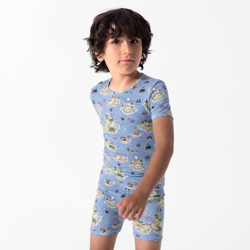 Pirate Cove Bamboo Kids Pajama Short Set
