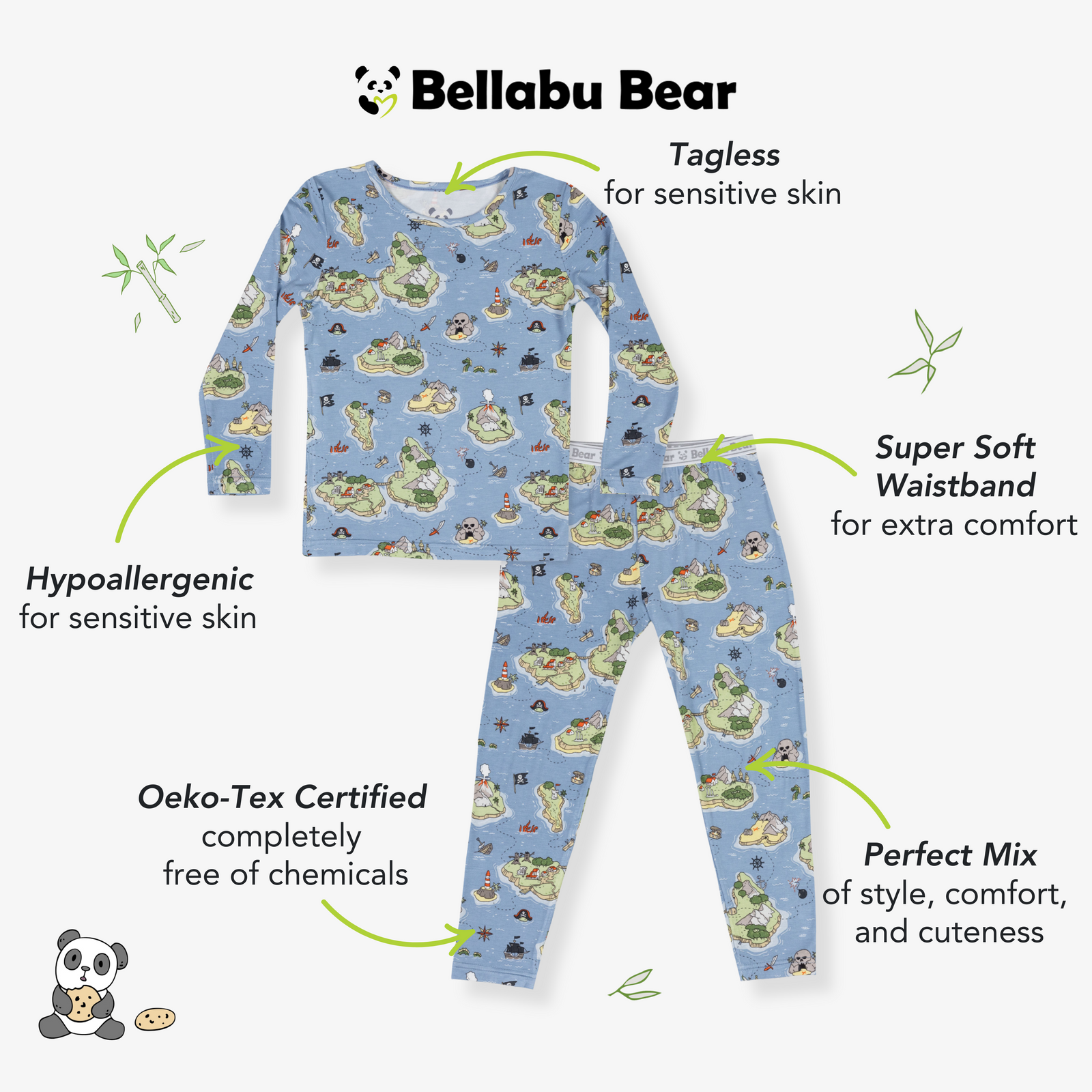 Pirate Cove Bamboo Kids Pajamas