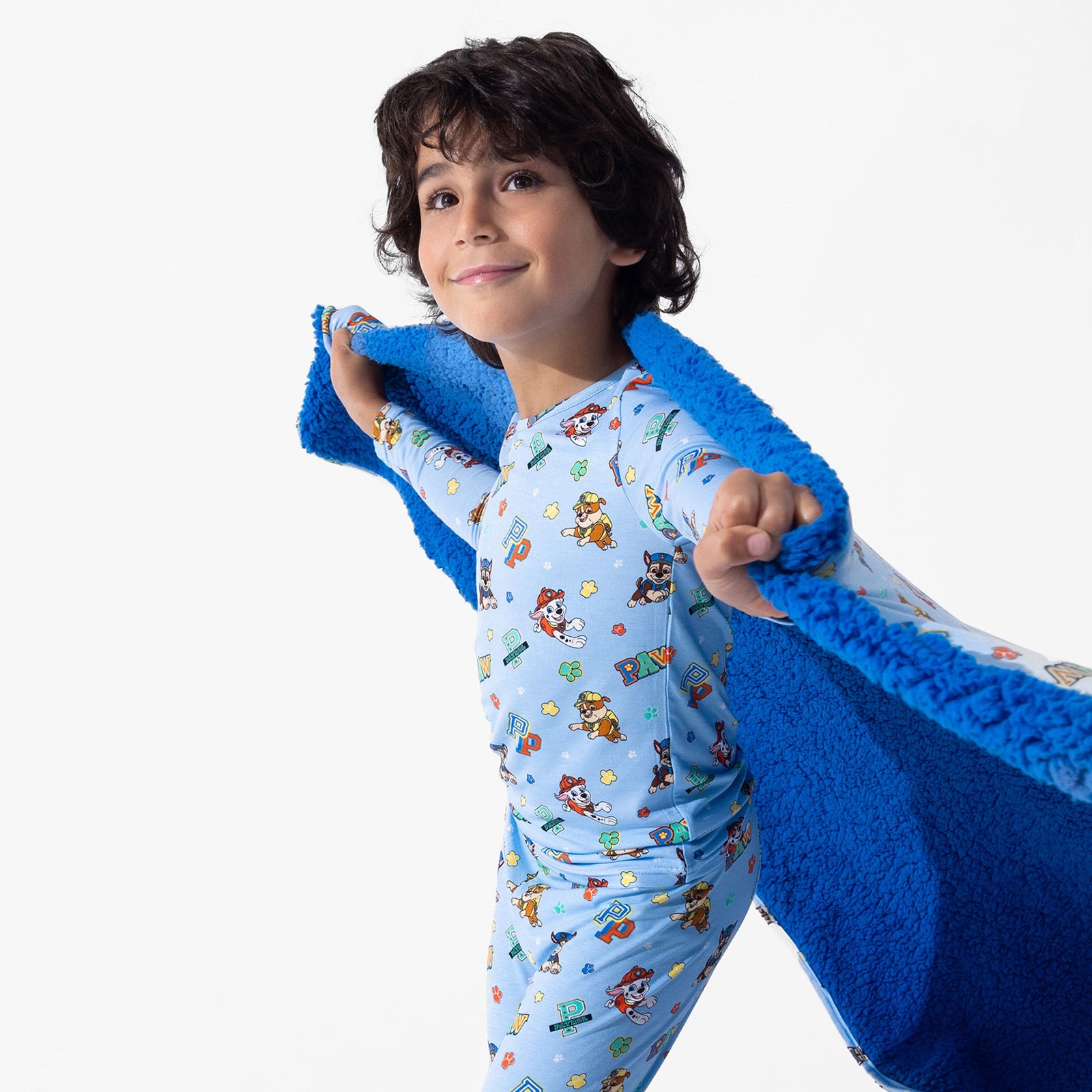 PAW Patrol: Varsity Blue Bamboo Sherpa Blanket