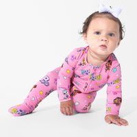PAW Patrol: Varsity Pink Bamboo Convertible Footie