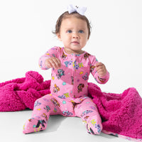 PAW Patrol: Varsity Pink Bamboo Sherpa Blanket