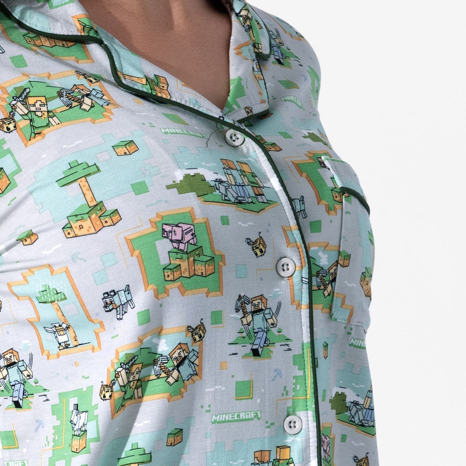 Minecraft Overworld Dreams Bamboo Women's Pajama Set