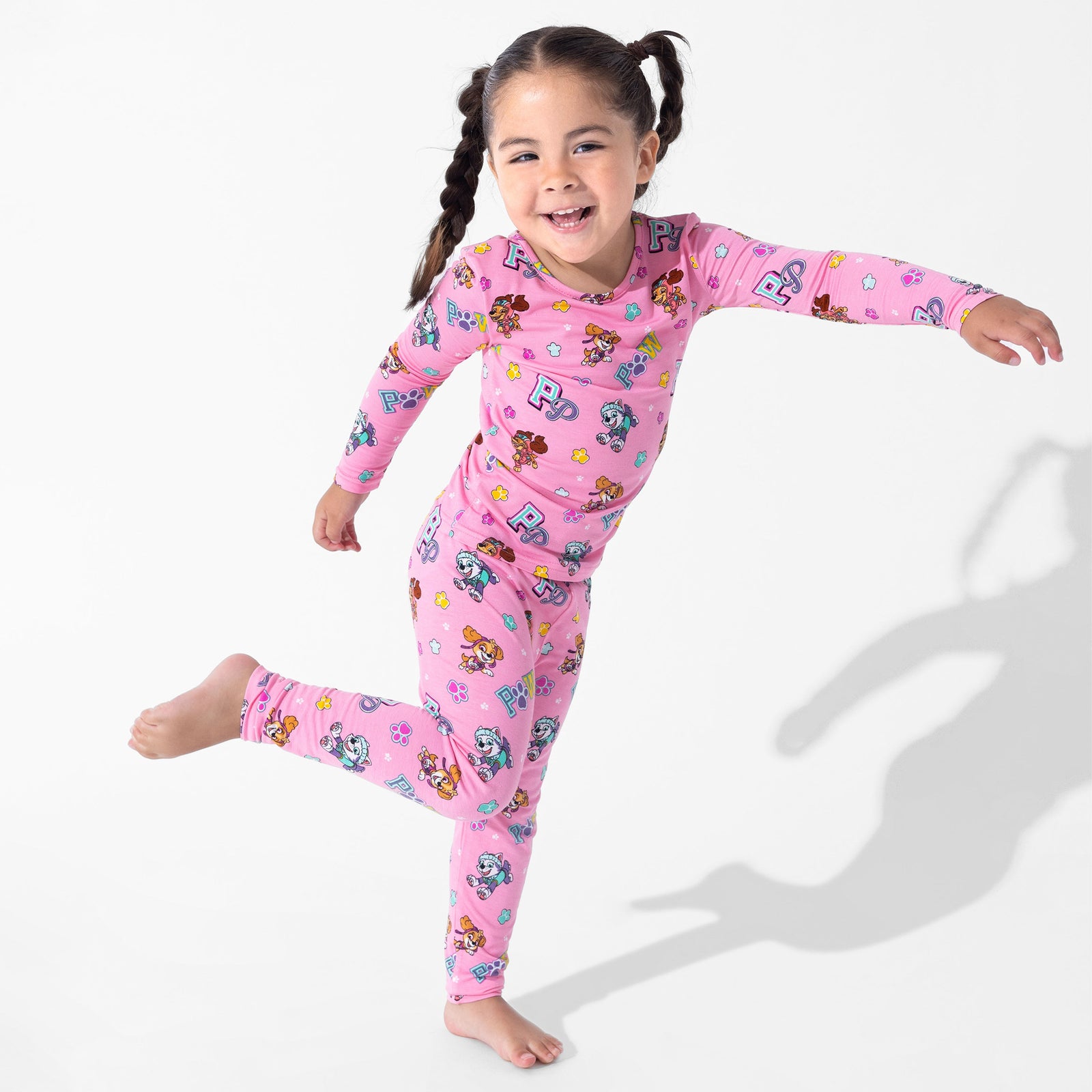 PAW Patrol: Varsity Pink Bamboo Kids Pajamas