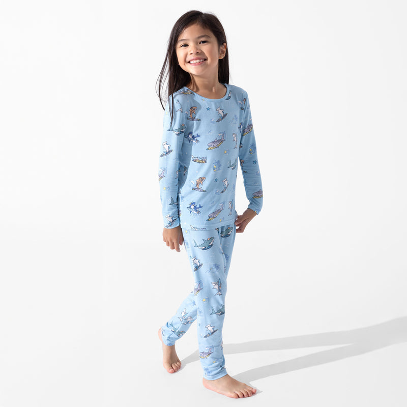 Shark School Bamboo Kids Pajamas
