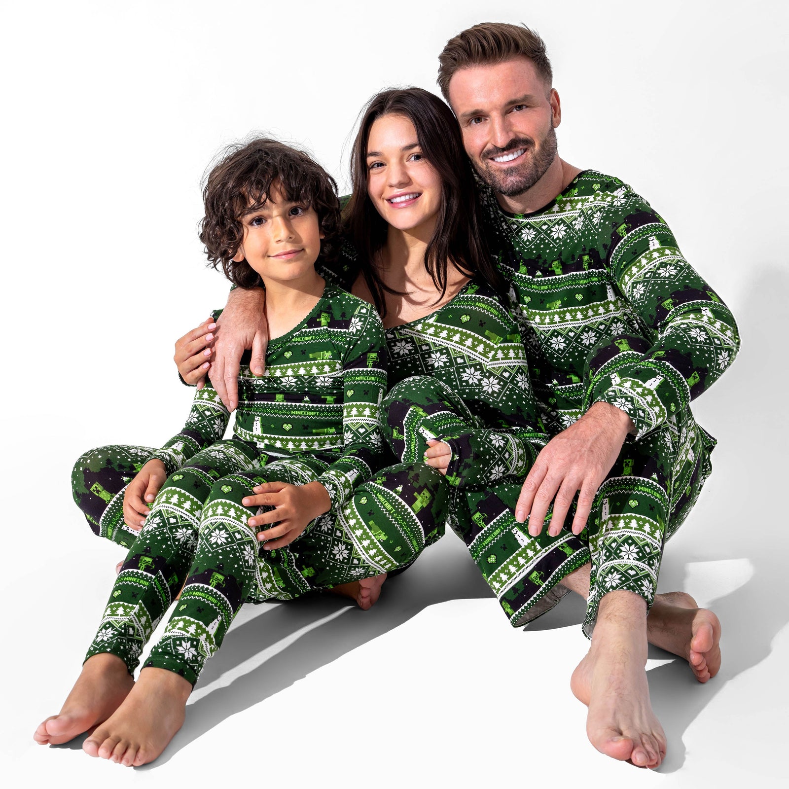 Minecraft Creeper Holiday Bamboo Women's Pajama Set