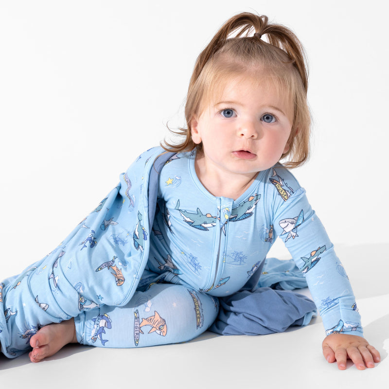 Shark School Bamboo Blanket