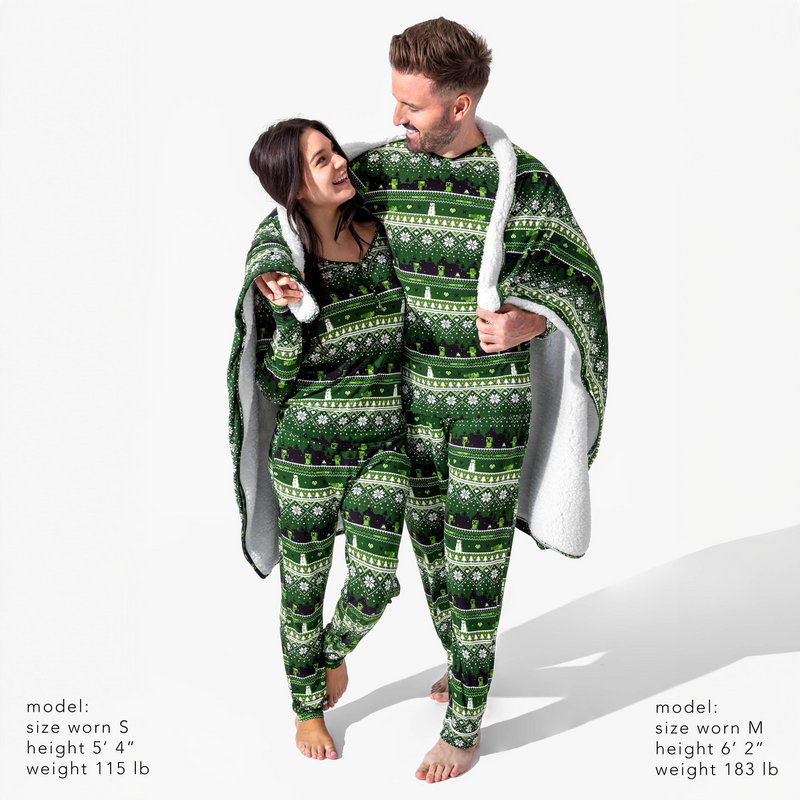 Minecraft Creeper Holiday Bamboo Women's Pajama Set