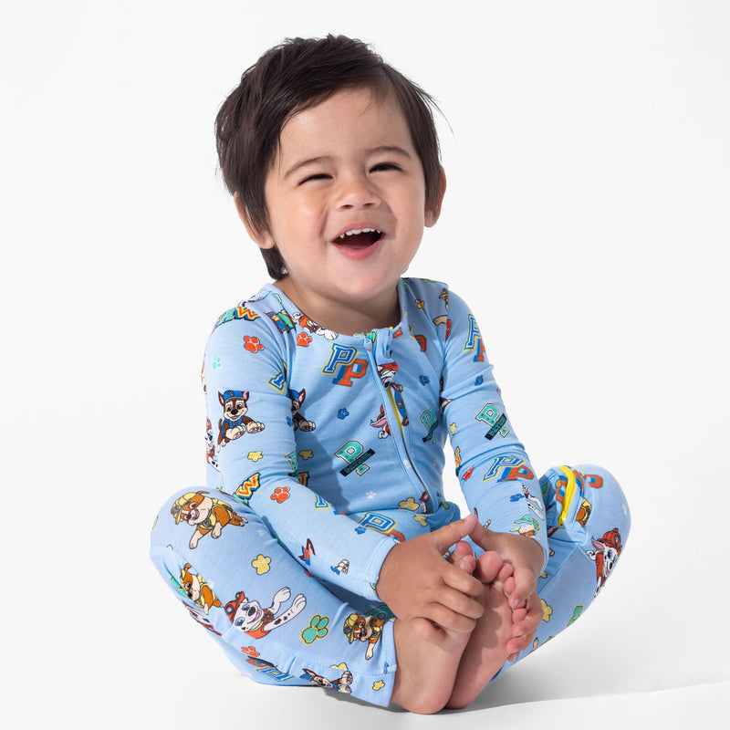 PAW Patrol: Varsity Blue Bamboo Convertible Footie
