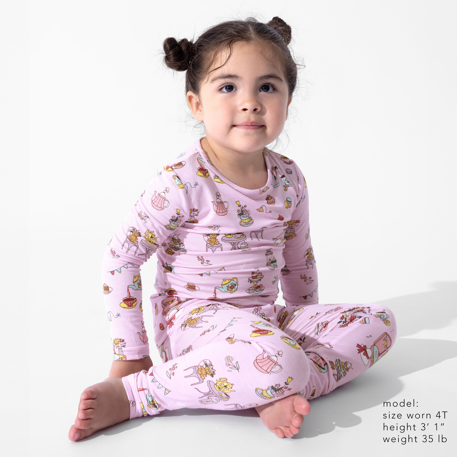 Tea Party Bamboo Kids Pajamas