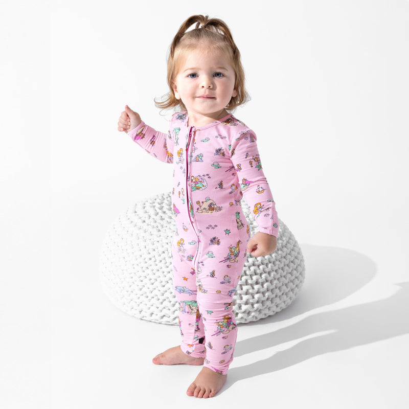 Mermaid Lagoon Bamboo Convertible Footie