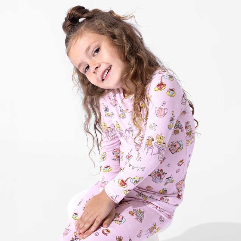 Tea Party Bamboo Kids Pajamas