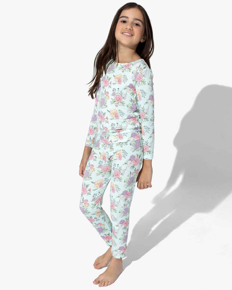 Petals & Posies Bamboo Kids Pyjamas