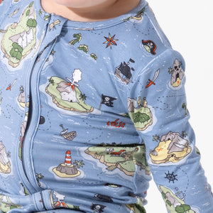 Pirate Cove Bamboo Convertible Footie