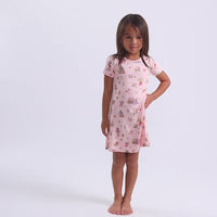Fairy Garden Bamboo Girls' Short Sleeve Dress