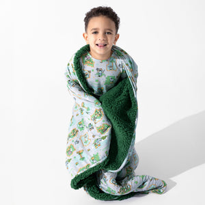 Minecraft Overworld Dreams Bamboo Sherpa Blanket