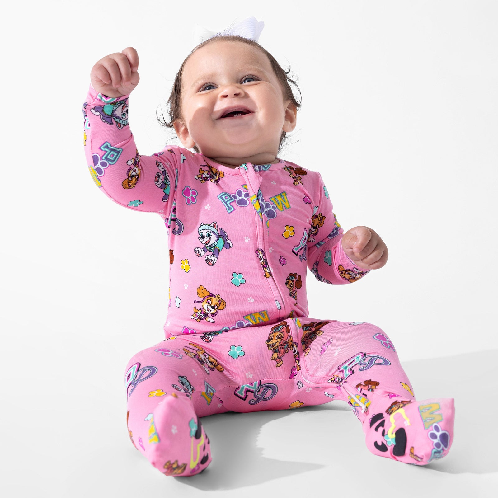 PAW Patrol: Varsity Pink Bamboo Convertible Footie