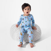 PAW Patrol: Varsity Blue Bamboo Convertible Footie