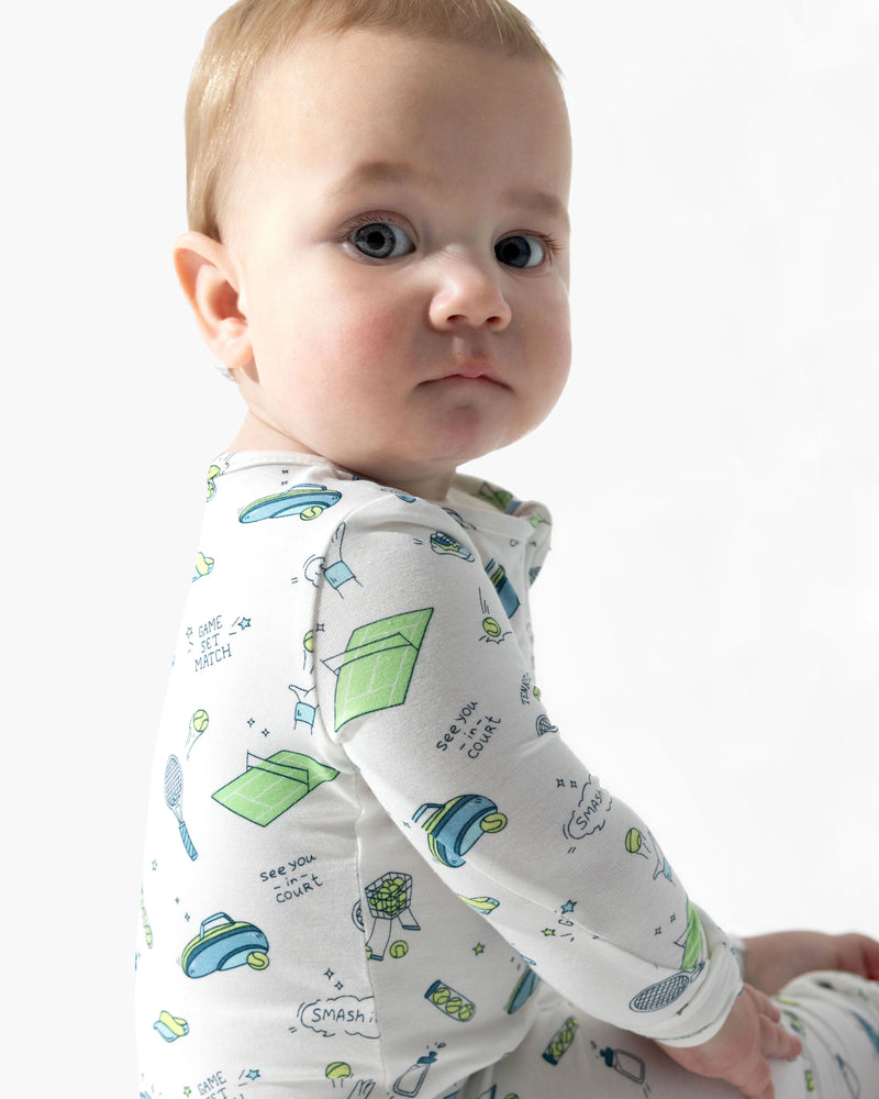 Tennis Bamboo Convertible Footie
